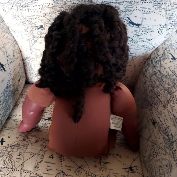 Vtg Eegee Goldberger Doll African American Girl Doll 21" - Picture 6 of 11